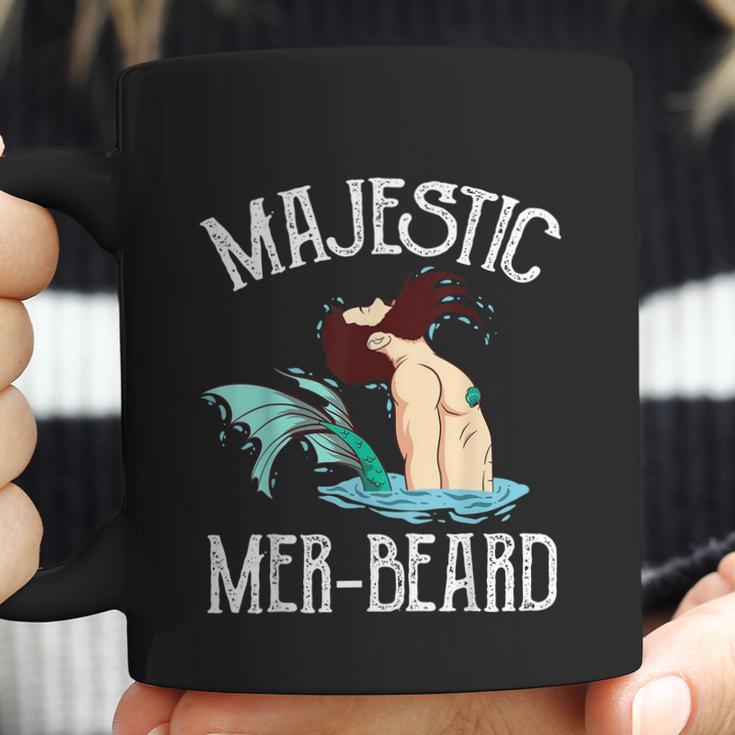 Majestic Merbeard Funny Merman Manly Merman Coffee Mug