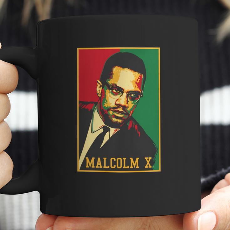 Malcolm X Retro Polo Coffee Mug