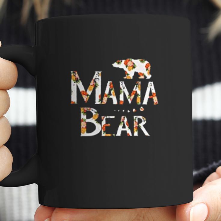 Mama Bear Mom Life Floral Heart Coffee Mug