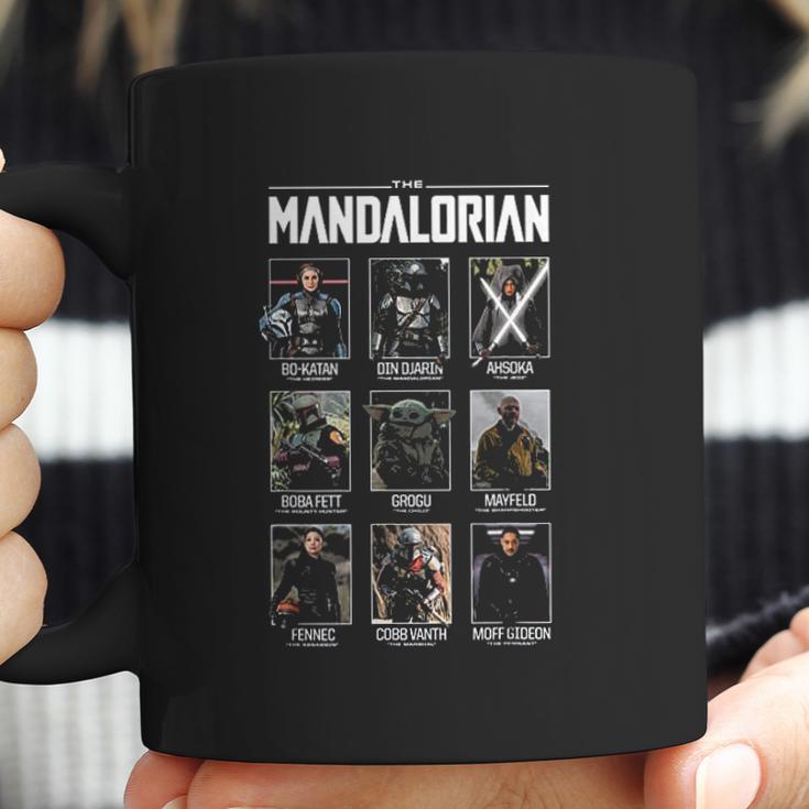 The Mandalorian Character Grid Coffee Mug