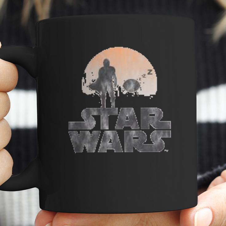 The Mandalorian Sleeping Child Silhouette Coffee Mug