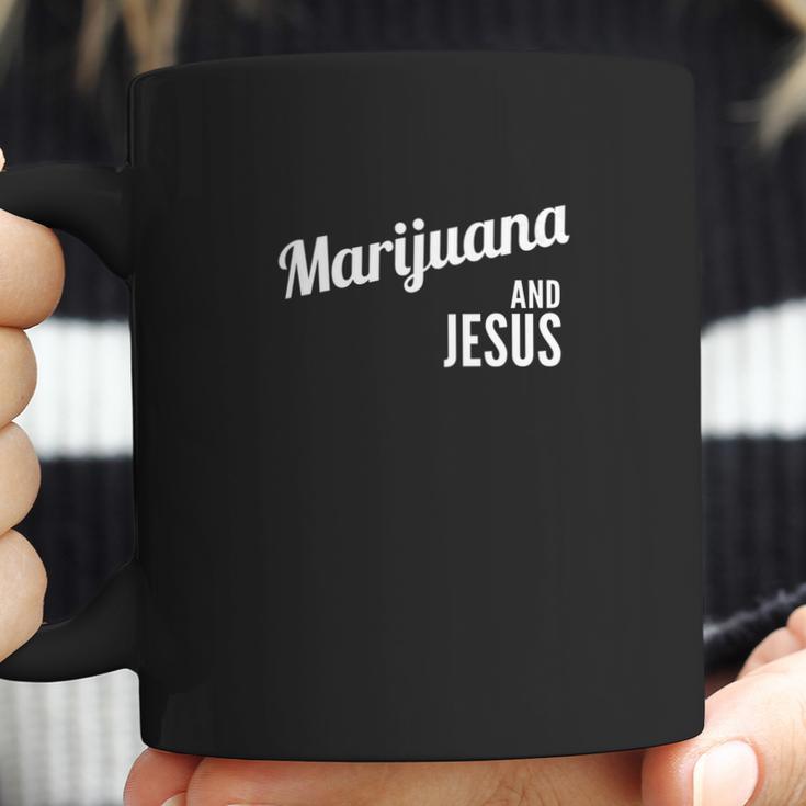 Marijuana And Jesus Christian Weed Coffee Mug