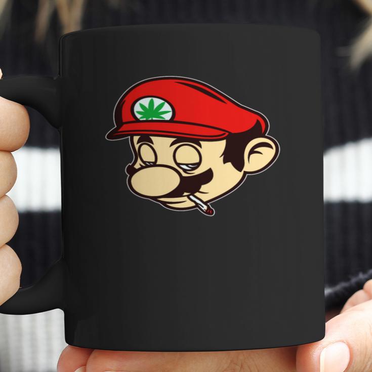 Mario Smoking Marijuana Weed Mario Coffee Mug