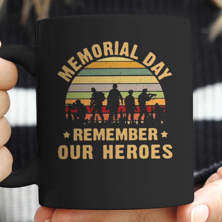 Memorial Day Remember Our Heroes Womens Triblend Scoop Coffee Mug