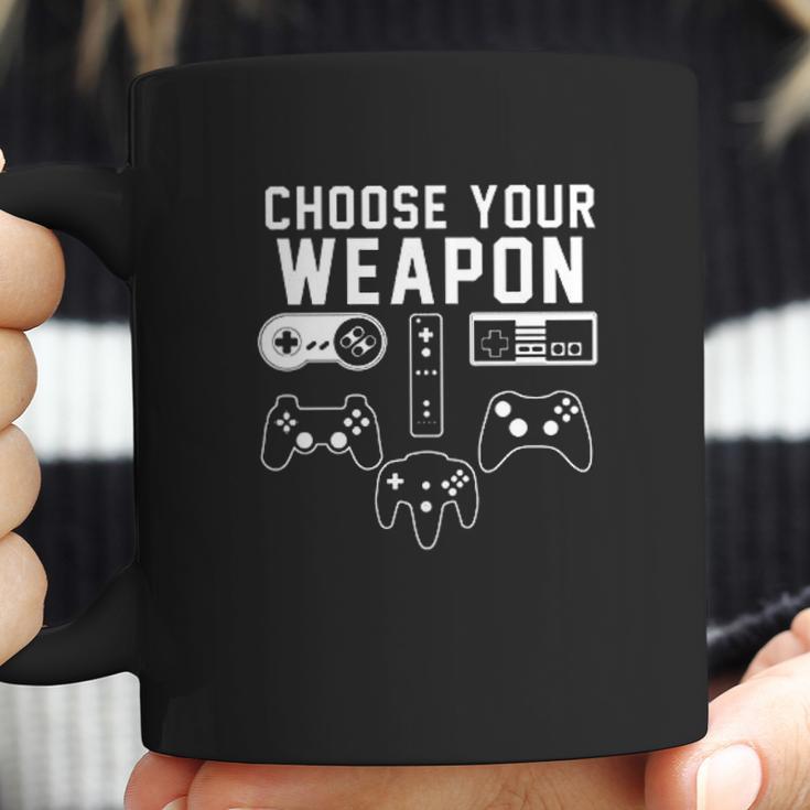 Mens Choose Your Weapon Console Gamer Funny Coffee Mug