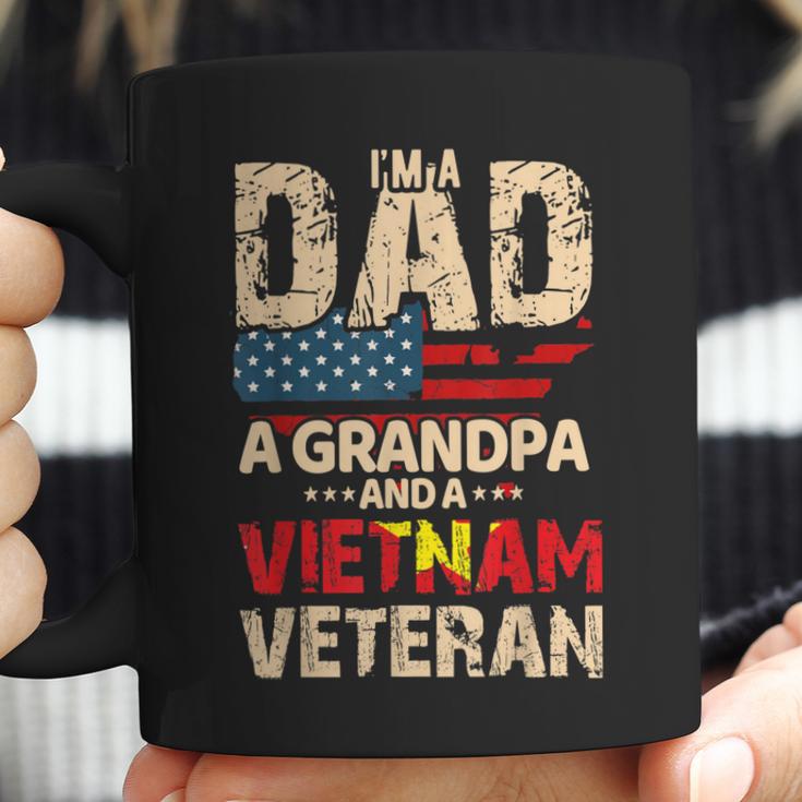 Mens Dad Grandpa Husband Us Flag Vietnam Veteran Father Day Coffee Mug