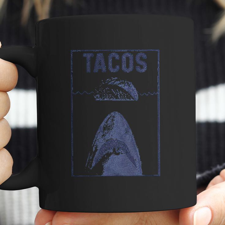 Mens Tacos Shark Funny Jaws Cinco De Mayo Coffee Mug