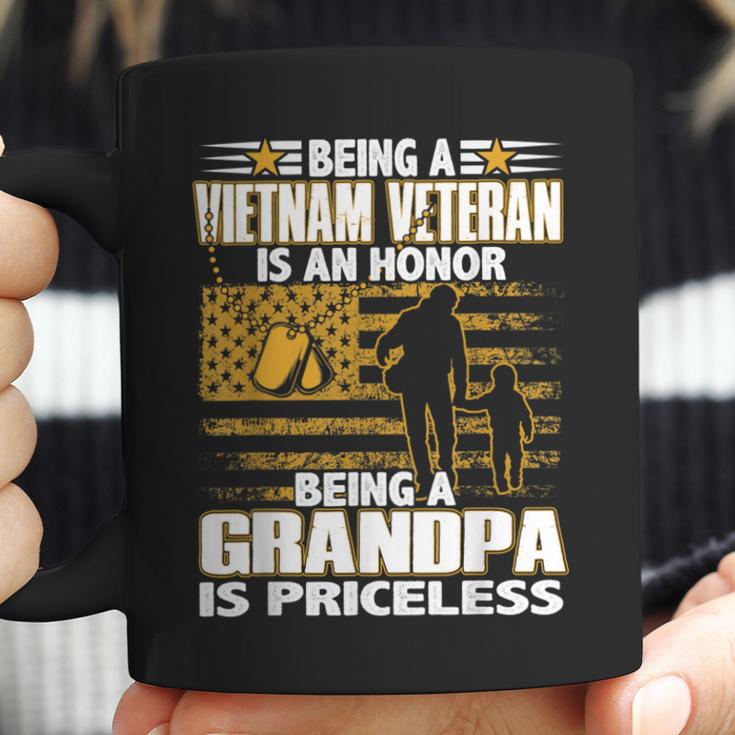 Mens Being Vietnam Veteran Is An Honor Grandpa Is Priceless Coffee Mug