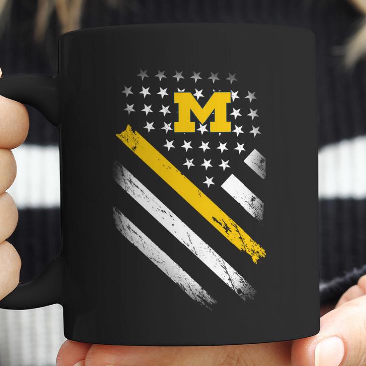 Michigan Wolverines Flag Coffee Mug