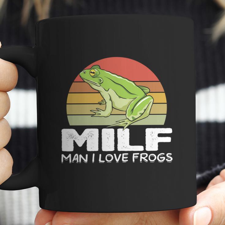 Milf Man I Love Frogs Funny Saying Frog Lovers Graphic Design Printed Casual Daily Basic Coffee Mug