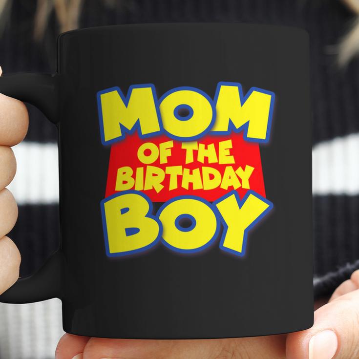 Mom Of The Birthday Boy Spoof Toy Logo Coffee Mug