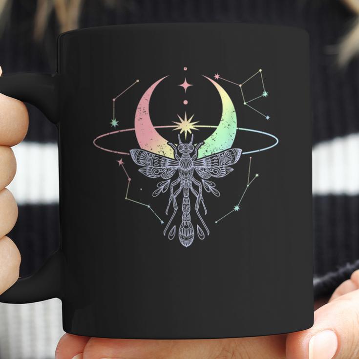 Moon Dragonfly Occult Vaporwave Anime Pagan Pastel Goth Coffee Mug