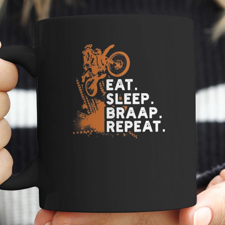 Motocross Eat Sleep Braap Repeat Coffee Mug