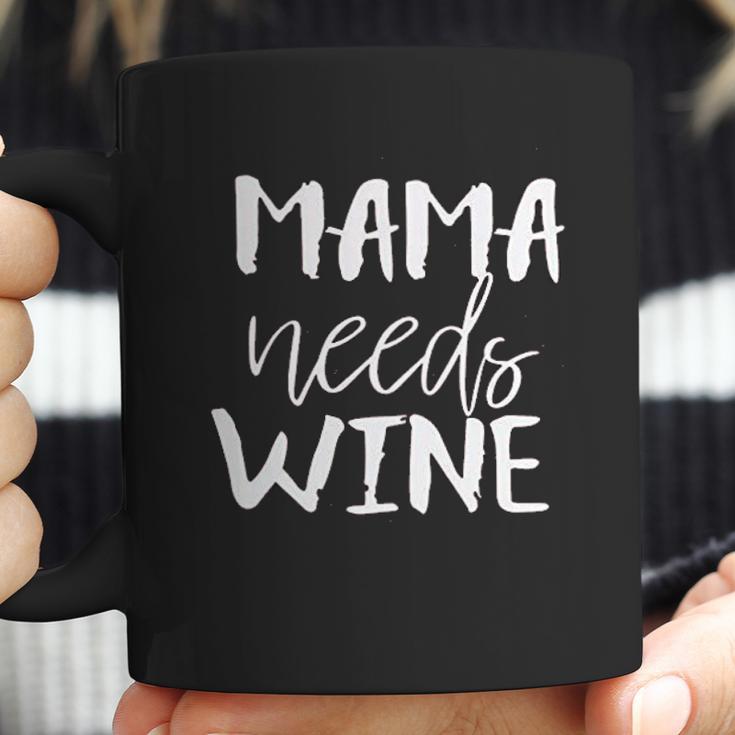 Mousya Mama Needs Wine Letter Print Drinking Coffee Mug