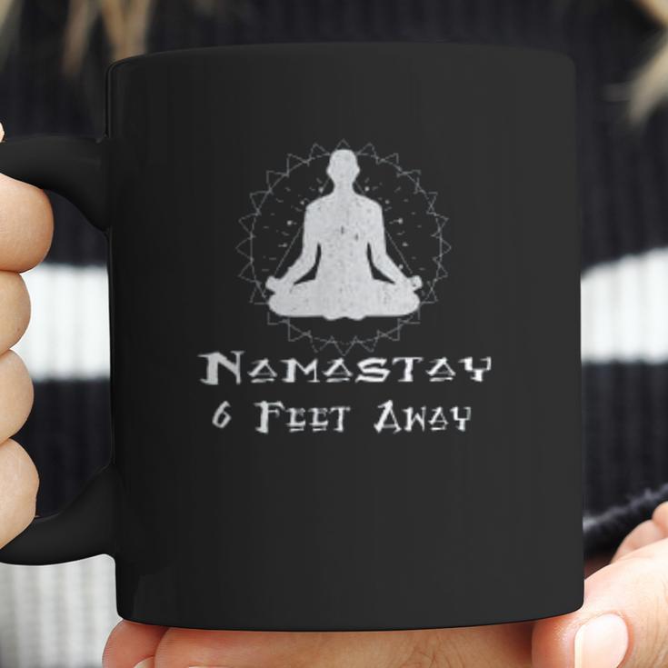 Namastay 6 Feet Away Social Distancing Fun Gift Coffee Mug