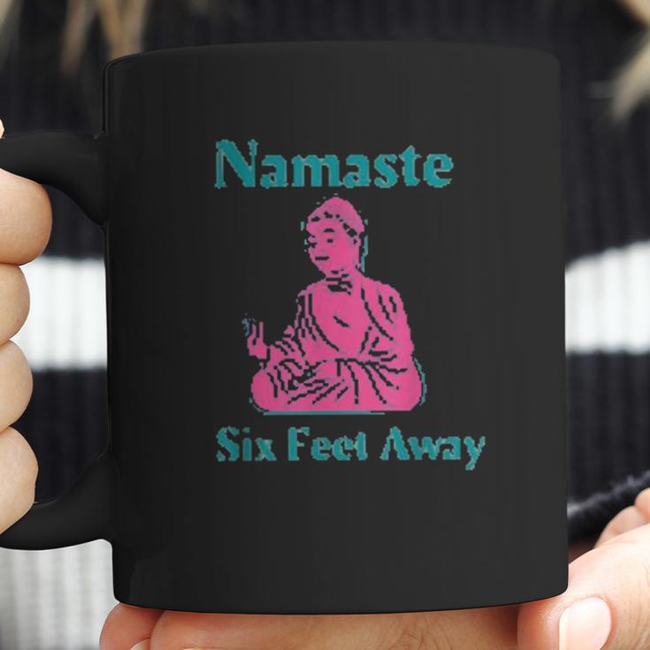 Namaste Six Feet Away 6 Feet Social Distancing Coffee Mug