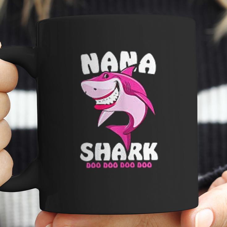 Nana Shark Doo Doo Doo Funny Nana Valentines Day Coffee Mug