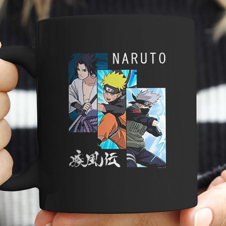 Naruto Shippuden 3 Panels And Kanji Coffee Mug