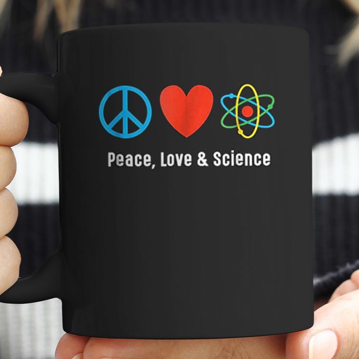 Neil De Grasse Tyson Peace Love And Science Coffee Mug