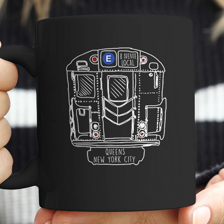 New York City Subway Queens E Train Coffee Mug