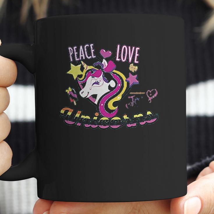 Nickelodeon Girls Peace Love Unicorns Coffee Mug