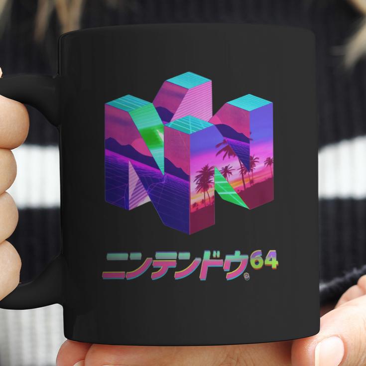 Nintendo 64 Vaporwave N64nintendo64 Console Game Vaporwave Vapor Vape Wave Retro Coffee Mug