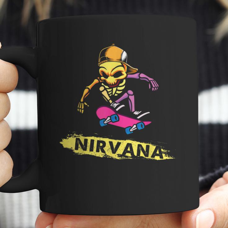 Nirvanas Skateboard Skelton V2 Men Women T-Shirt Graphic Print Casual Unisex Tee Coffee Mug