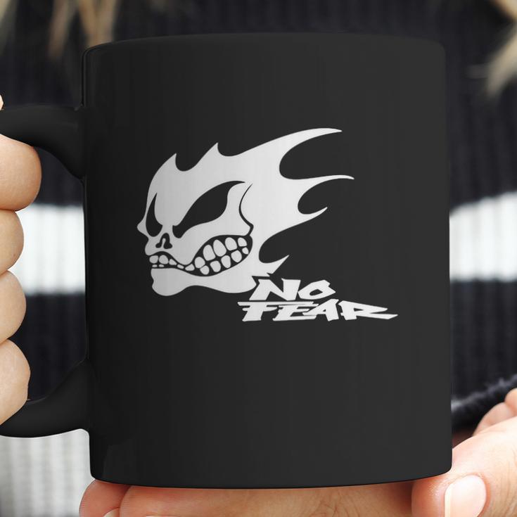 No Fear Flaming Skull T-Shirt Coffee Mug