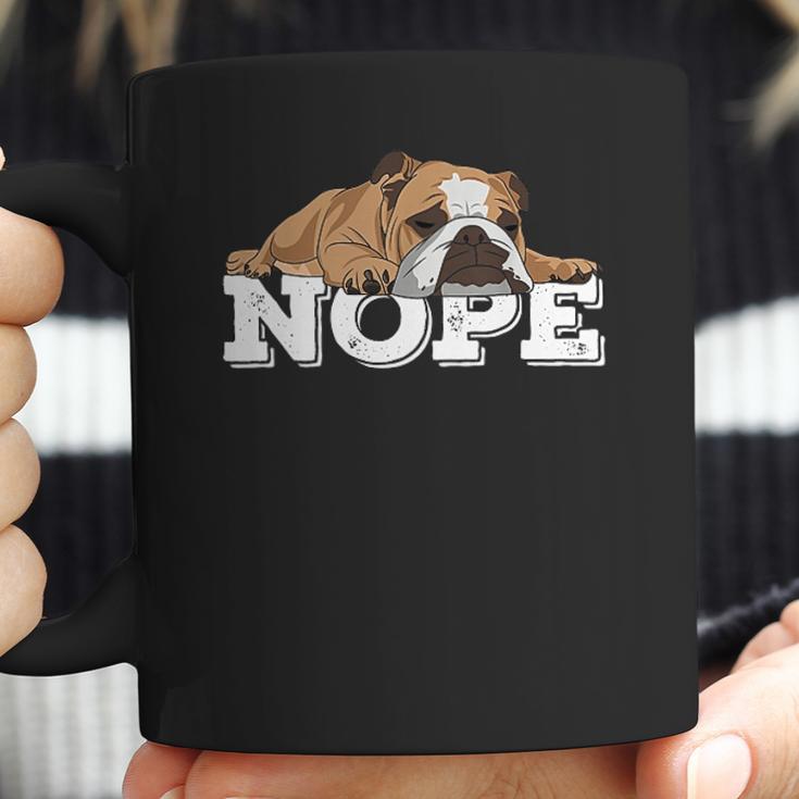 Nope Lazy English Bulldogs Coffee Mug