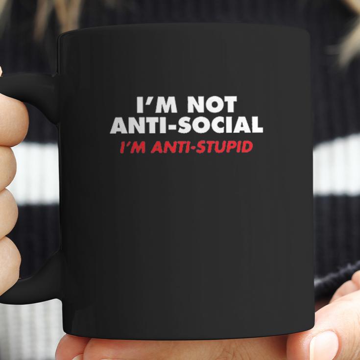 Im Not Anti-Social Im Selectively Cool Sarcastic Coffee Mug