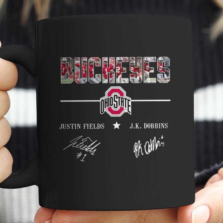 Ohio State Buckeyes Justin Fields And Jk Dobbins Signatures Shirt Coffee Mug