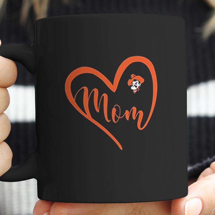 Oklahoma State Cowboys Heart Mom Coffee Mug