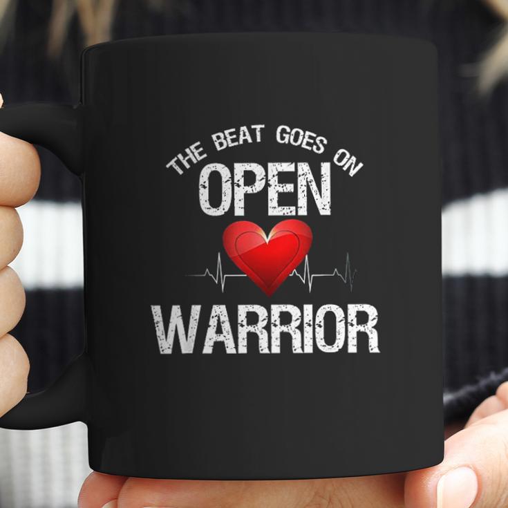 Open Heart Warrior The Beat Goes On Heart Patient Coffee Mug