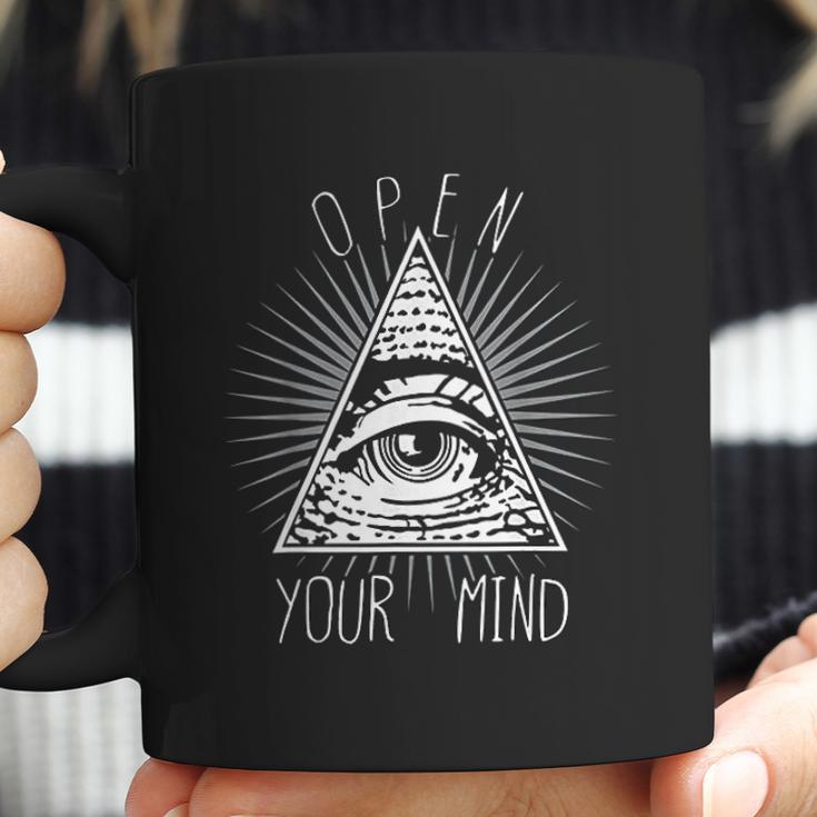 Open Your Mind Illuminati Coffee Mug