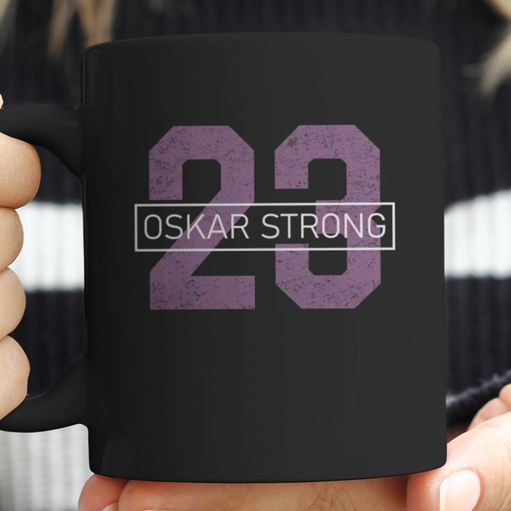 Oskar Strong Shirt Oskar Lindblom 23 Vintage Distressed Shirt Oskar Strong Flyers Fight Against Cancer T-Shirt Coffee Mug