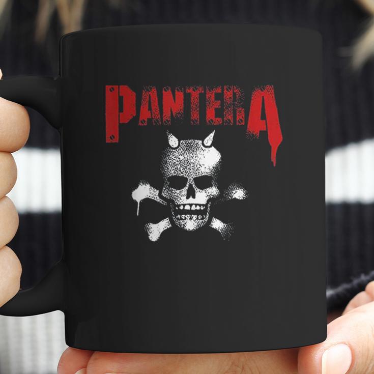 Pantera Official Horned Skull Stencil Coffee Mug