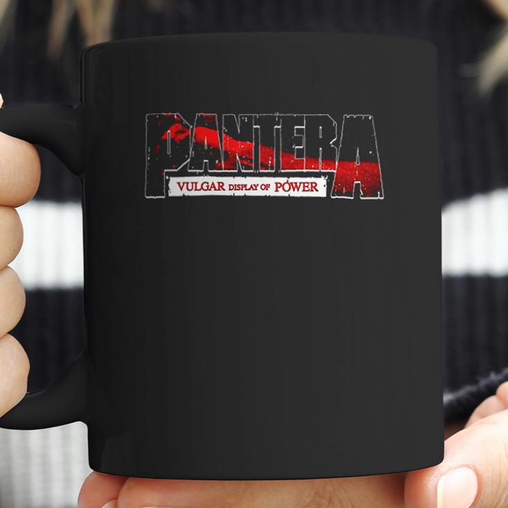 Pantera Official Vulgar Display Of Power Logo Red Coffee Mug