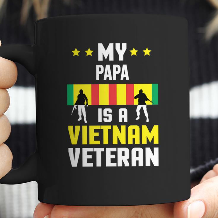 My Papa Is A Vietnam Veteran Proud National Vietnam War Veterans Day Men Women T-Shirt Graphic Print Casual Unisex Tee Coffee Mug