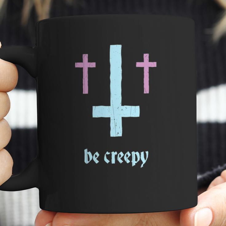 Pastel Goth Inverted Cross Be Creepy Coffee Mug