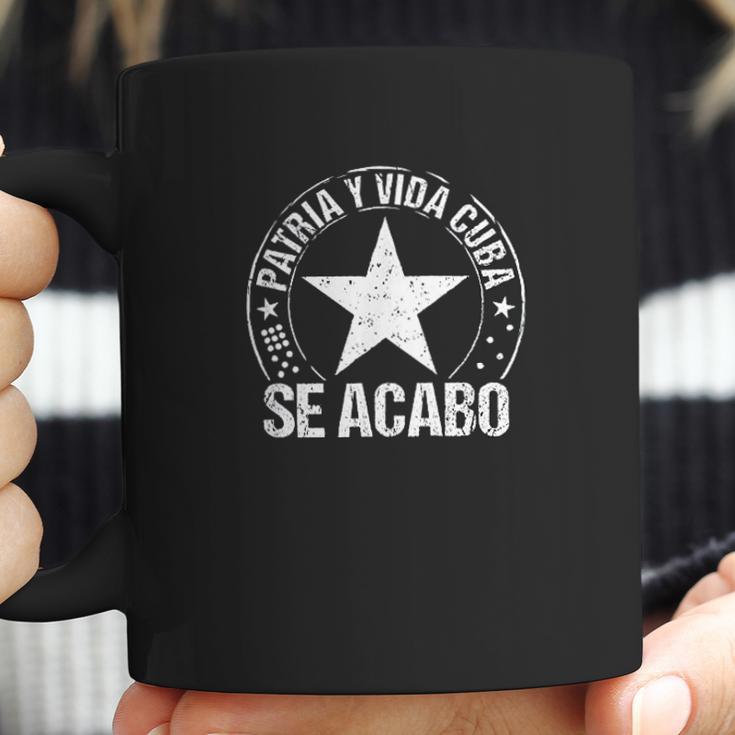 Patria Y Vida Cuba Cuban Freedom Movement Se Acabo Coffee Mug