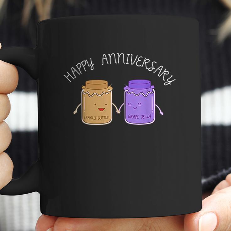 Peanut Butter Jelly Happy Anniversary Couple Goals Coffee Mug