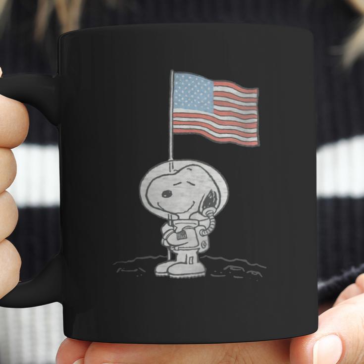 Peanuts Snoopy Astronaut American Flag 1St Step On The Moon Shirt Coffee Mug