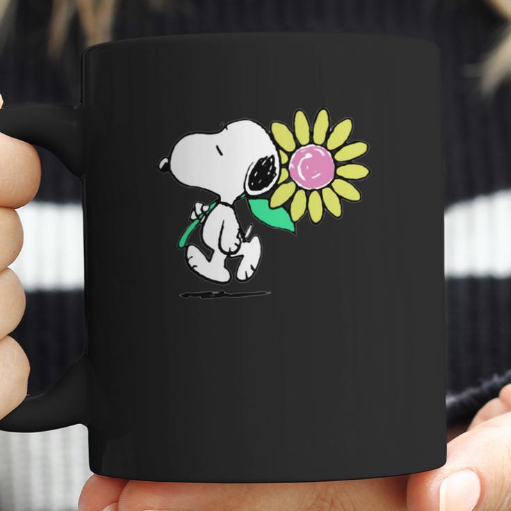 Peanuts Snoopy Pink Daisy Flower Shirt Coffee Mug