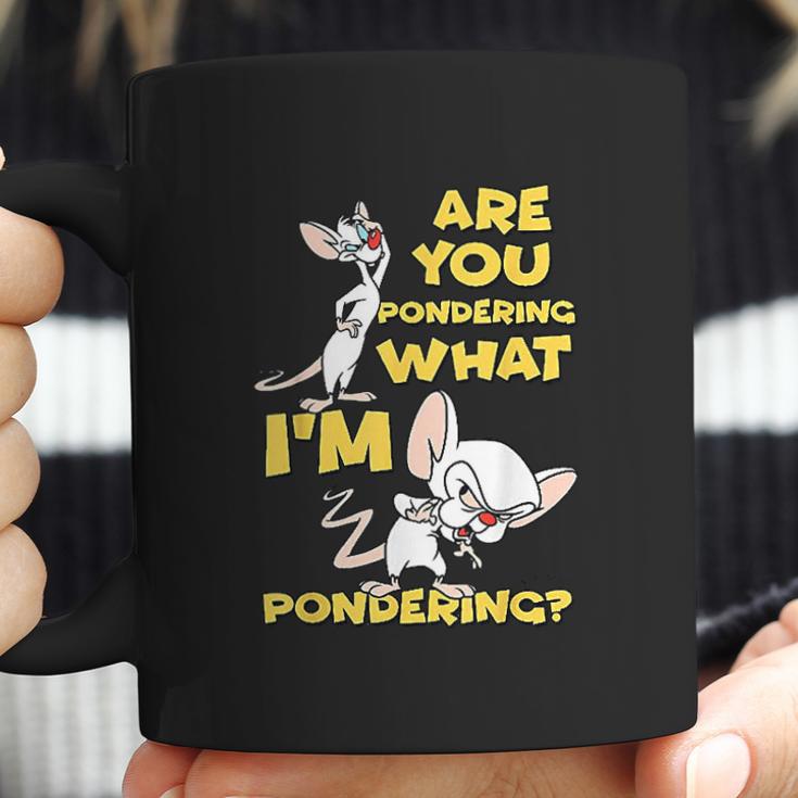 Pinky And The Brain Pondering Coffee Mug