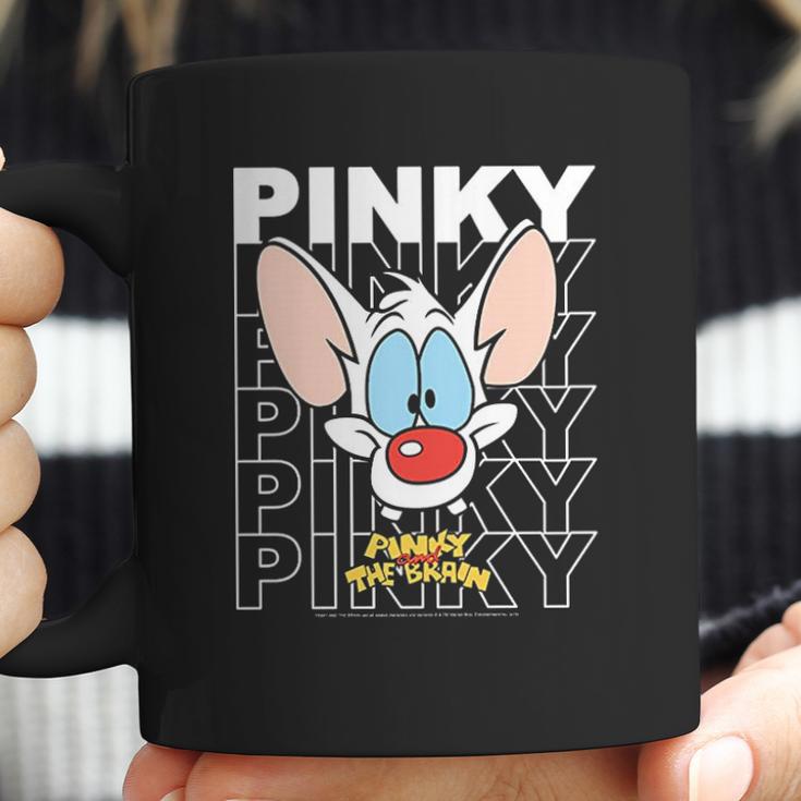 Pinky And The Brain Pinky Text Stack Big Face Coffee Mug