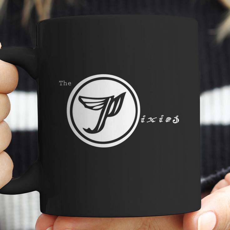 Pixies Band Logo Art White Wings Coffee Mug