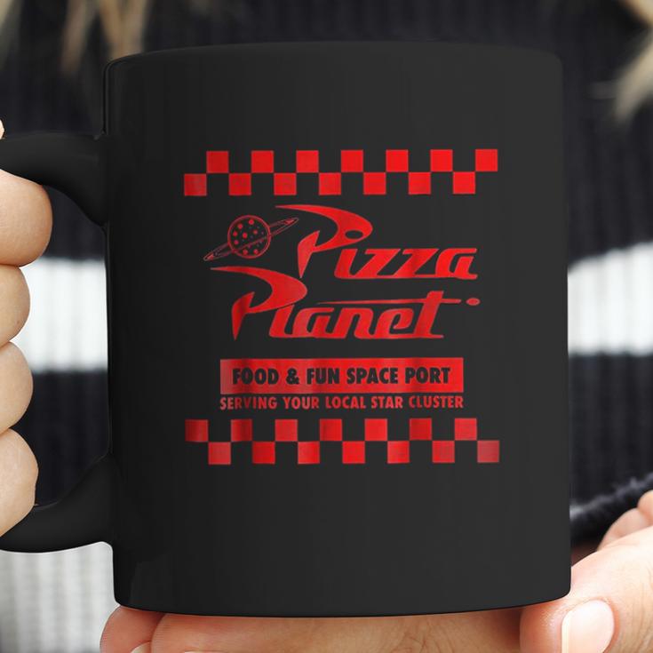 Pizza Planet Checkered Logo Coffee Mug