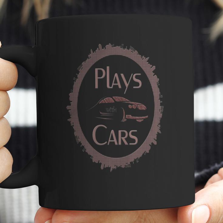 Plays With Cars - Mens T-Shirt By American Apparel Coffee Mug