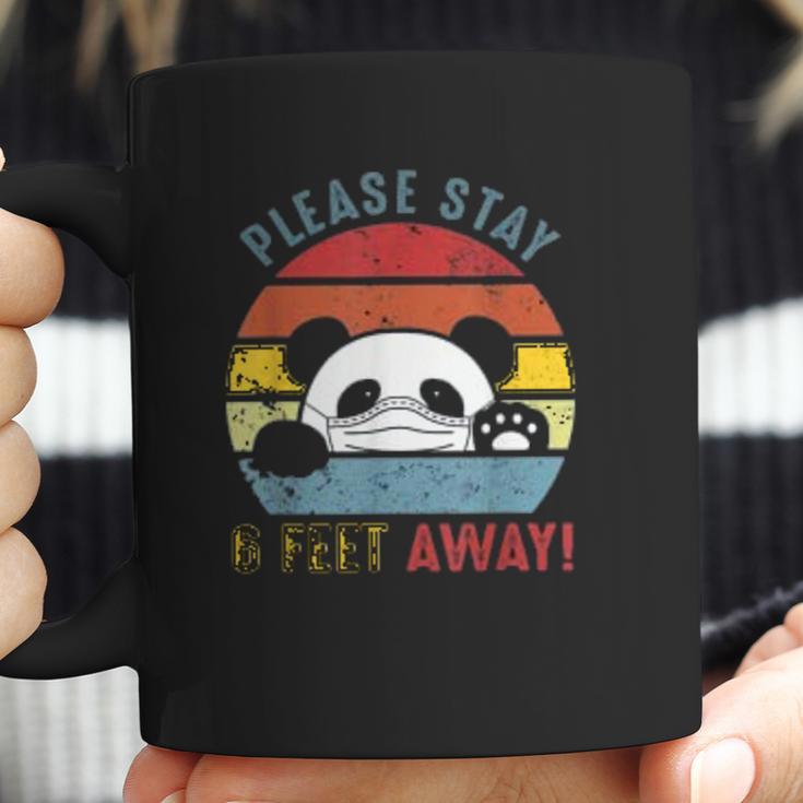 Please Stay 6 Feet Away Panda Social Distancing Coffee Mug