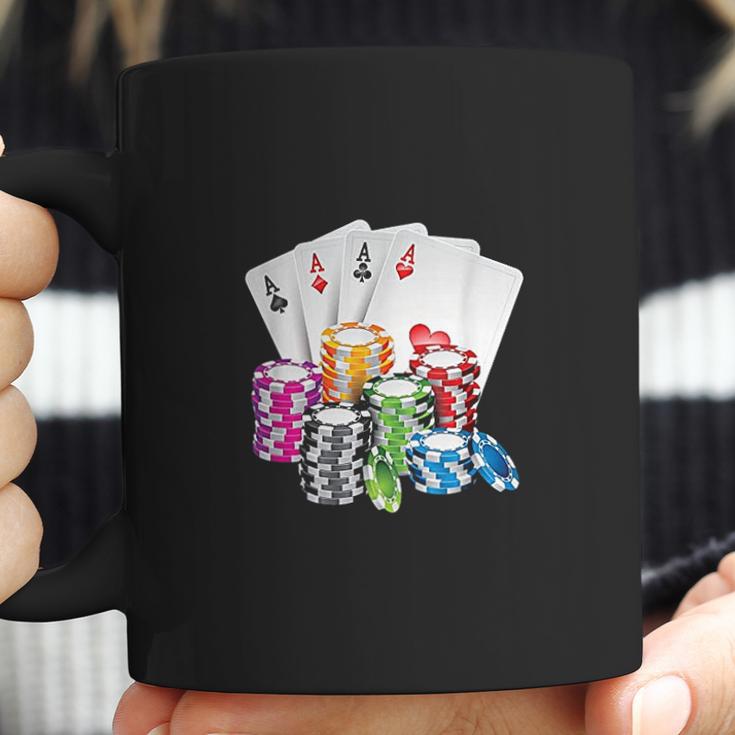 Poker King Queen Card Casino Chip Gambling Coffee Mug